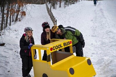 The second annual City Forest Cardboard Sled Race takes place on January 25. (PC: City Forest Facebook)