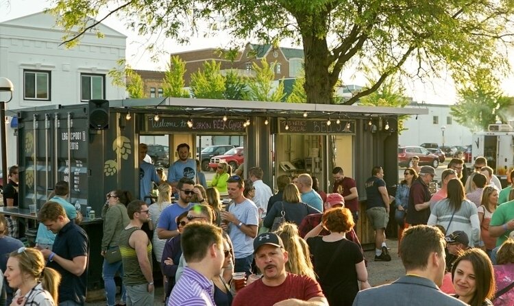 Plenty of new gathering spaces took shape, including Larkin Beer Garden.