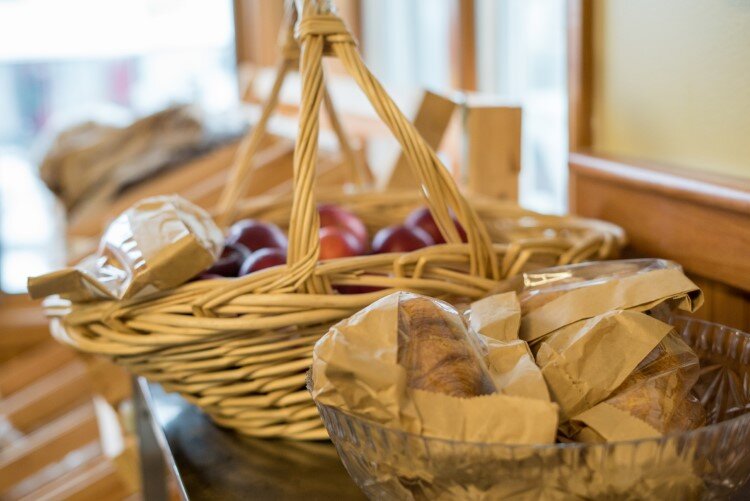 Local bakery bread available for those in need.