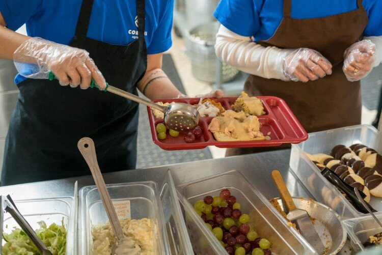 The soup kitchen is run almost entirely off of volunteer efforts.