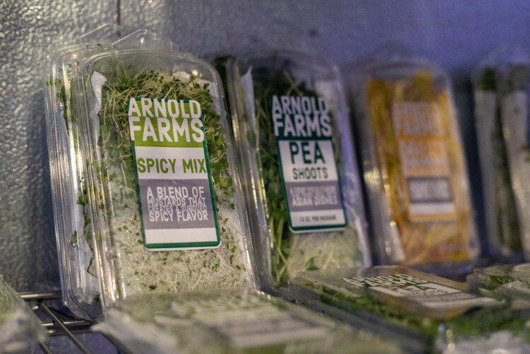Arnold farms supplies many area restaurants and stores as well as the farmers market.