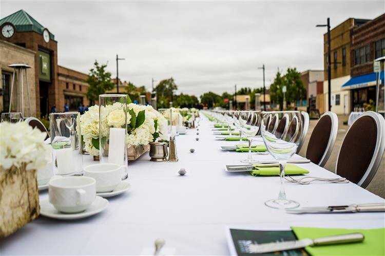 Floral arrangements were provided by Allora Floral in Midland.