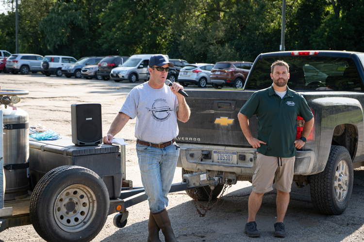Mike Kelly, Director of The Conservation Fund Great Lakes Office discusses the species history and the importance of this effort with Larson.