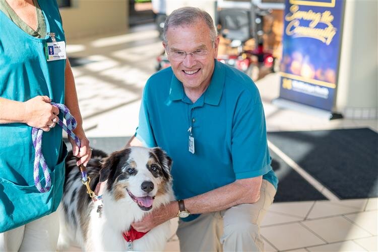 John McPeak, current chair of the Cosmic Canine Cure program.