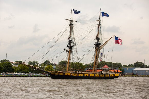 Thursday was a working day for the ships. They open for deck tours on Friday.