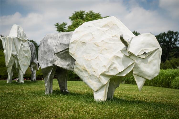 Origami in the Garden runs through September 29 at Dow Gardens