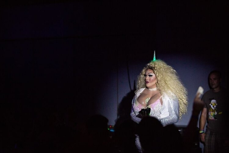 A performance at the Great Lakes Bay Pride Festival.