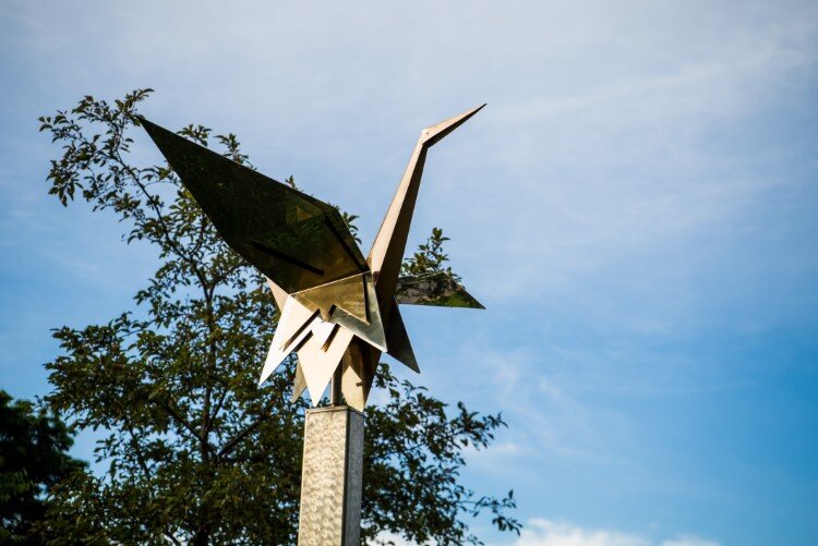 The crane Ardis created for Grove Park.