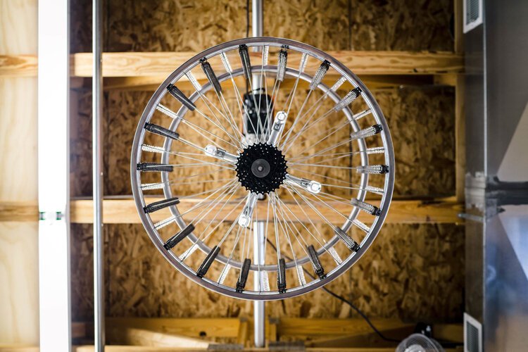 Acosta has been creating lights with Distressed Design since 2013.