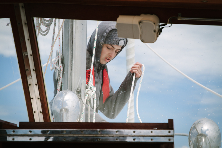Gage DeGraw, deckhand on Northern Light.