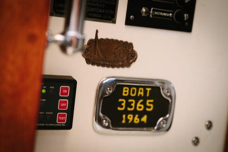 Inside the main cabin of Northern Light.