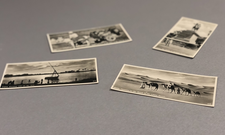 Fournier also sells vintage postcards online and at her retail or antique locations.