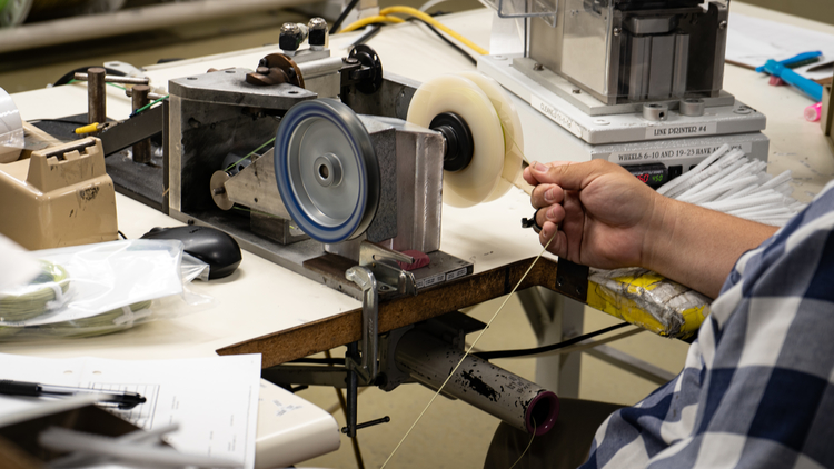 All fly line manufactured by Scientific Anglers is inspected by hand.