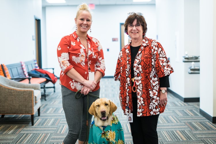 Clyde with Judge Allen and Deputy Probate Register, Katy Mishler.