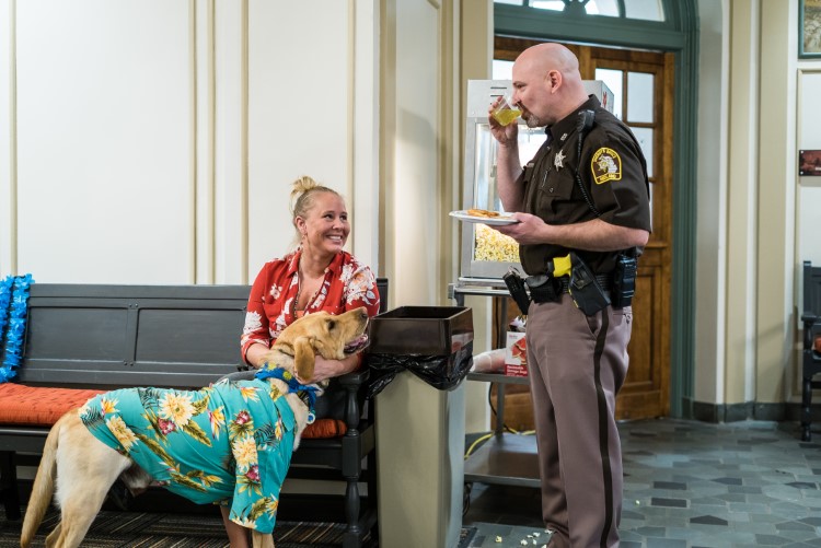 Officer, you gonna eat all of that cake?