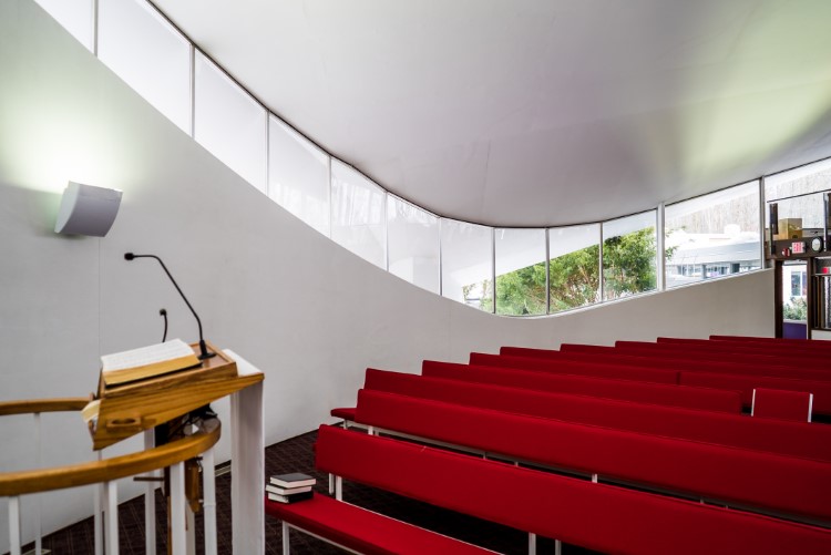 The view facing out from the podium.