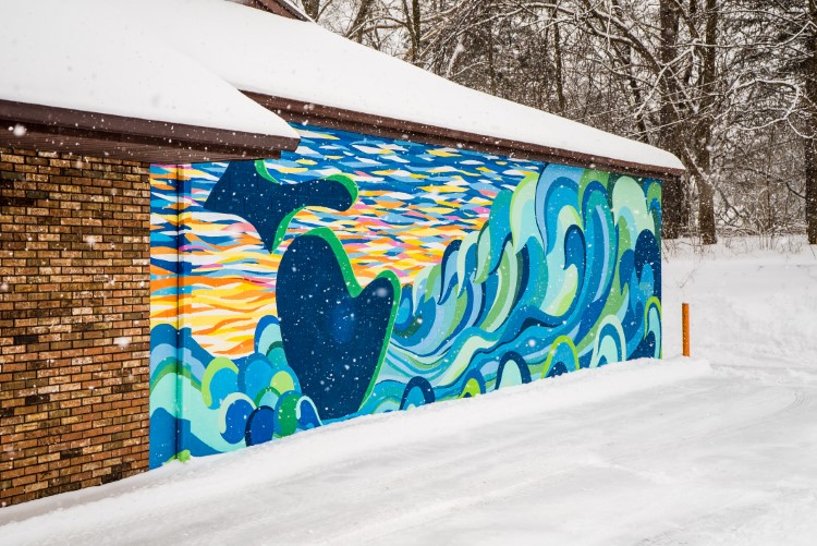 MARKed ARTs work on Eastman Road in Midland.