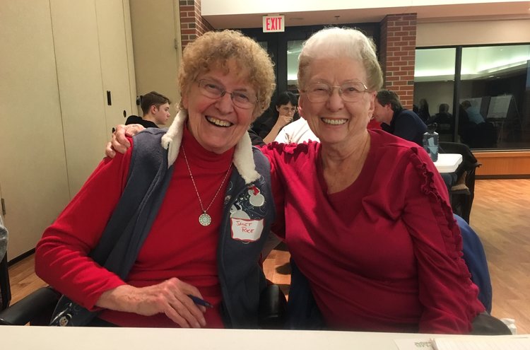 Gayle Hannah and Janet Rice both attended the planning session for the next generation of the park.