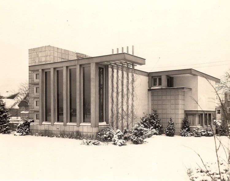 The Hanson Residence, designed by Alden B. Dow FAIA, 1934