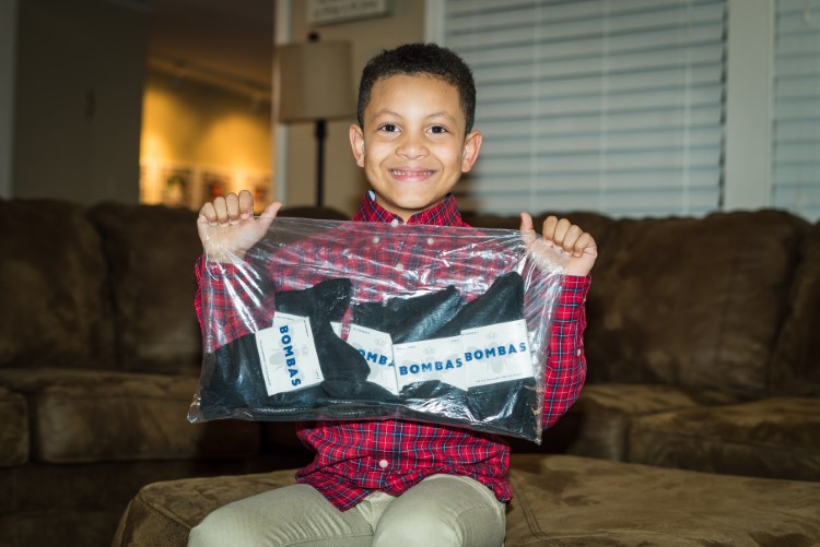 Popular sock brand Bombas matched Jaxon's donations.