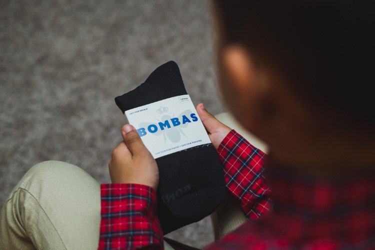 Socks are often the least-donated item to homeless shelters.