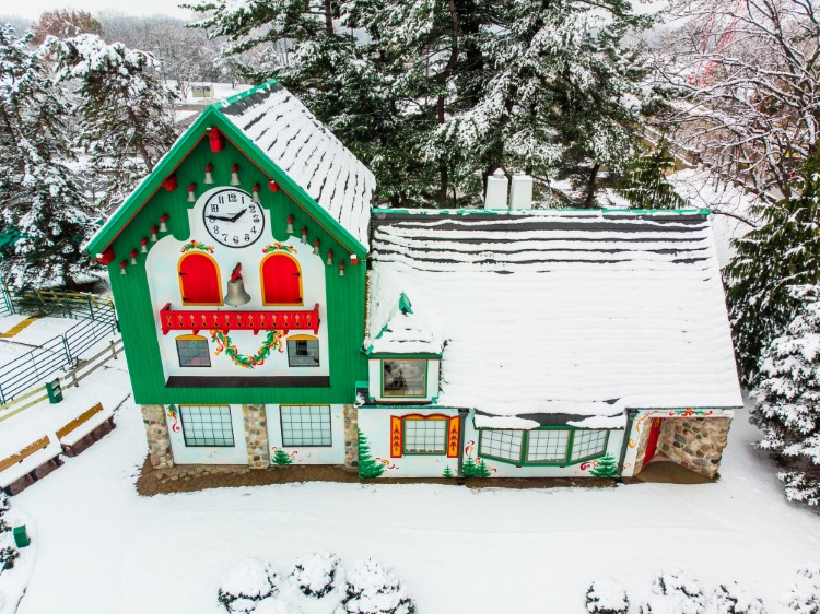Midland’s Santa House is open throughout the holiday season, offering free visits to Santa.
