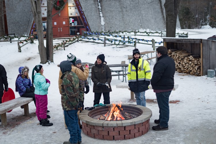 With a heated chalet, outdoor firepit, toboggan runs and a sledding hill, City Forest is a popular winter destination.