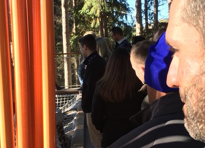 The Class of 2018 on their field trip to Whiting Forest.