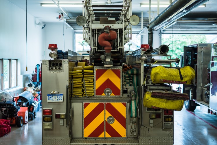 One of the firetrucks inside Midlands Station 3 which is ready at a moments notice.