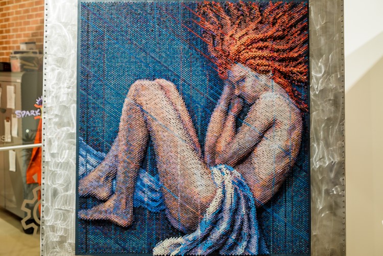 A collection of 40 pieces from Michigan ArtPrize submissions are on display through September at the Center.