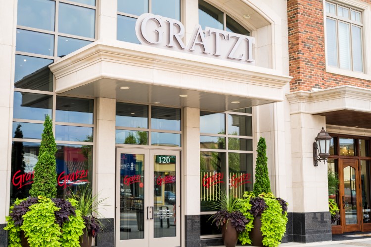 Catch the handmade dough or other Italian fare at Gratzi in Downtown Midland.