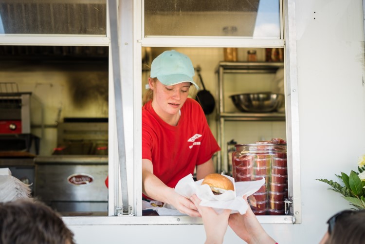 Food trucks line up to support the new Circle Wine Garden in Midland.