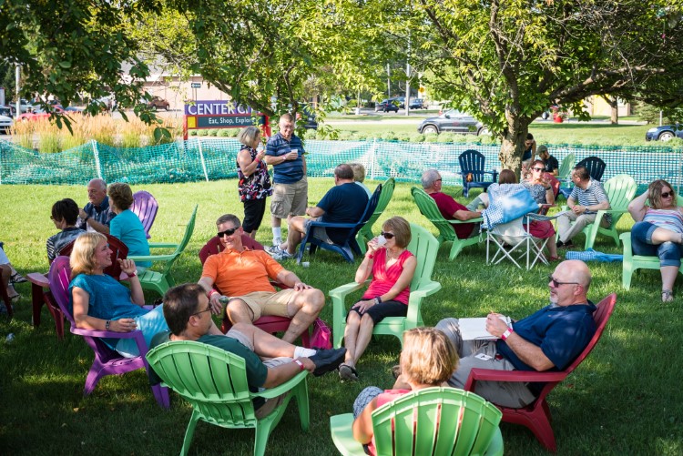 Wine Wednesday at the new Circle Wine Garden.