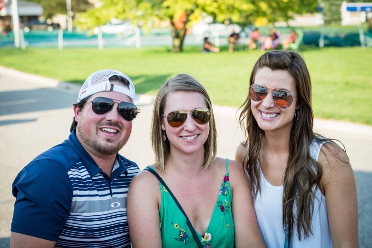 Locals gather for wine and beverages for the first Wednesday kickoff.