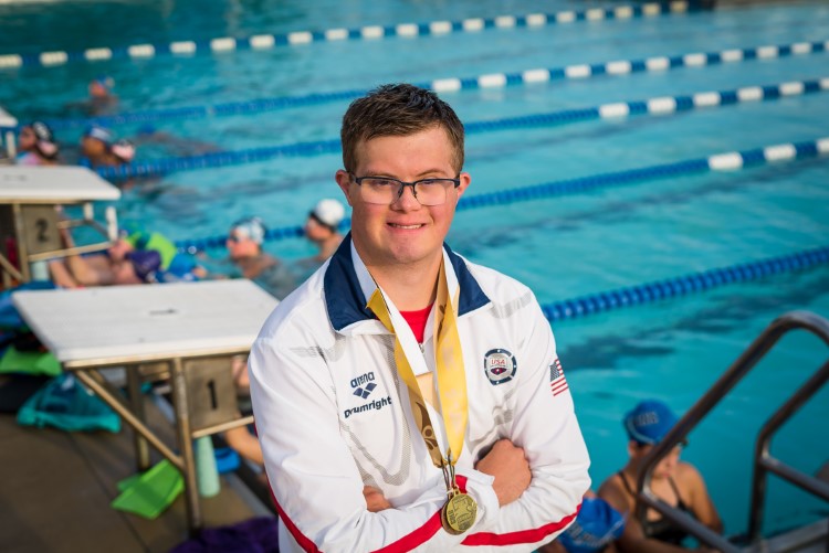 Luke Drumright at Plymouth Pool, one of his home training facilities in Midland.
