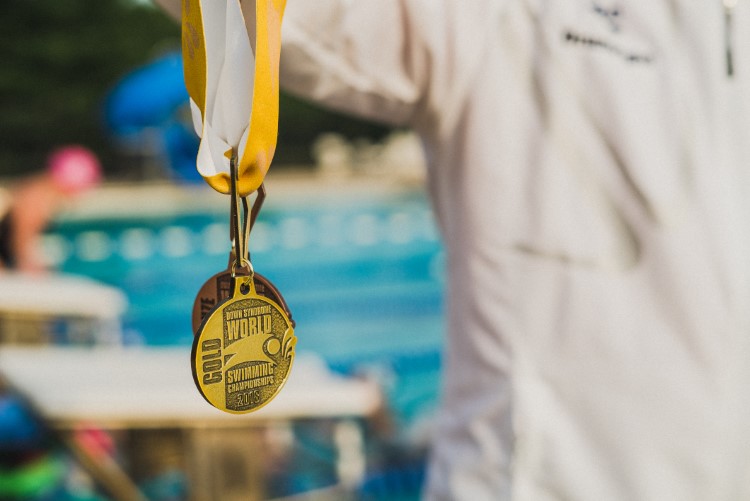 Drumright's two medals from the championships in Nova Scotia.