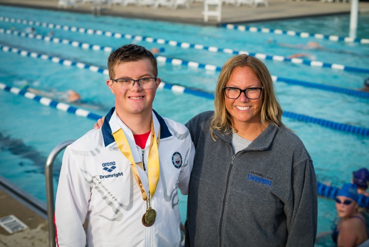 Drumright and Buffy Hall, his long time coach in Midland.