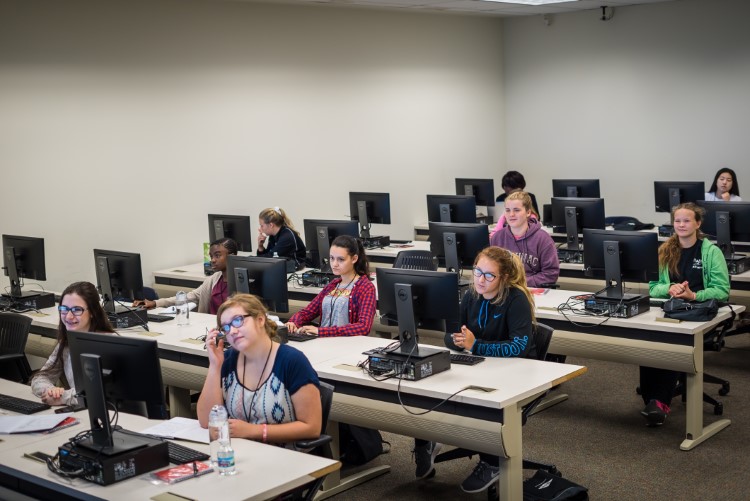 Girls from around the state came to Camp Infinity at SVSU.