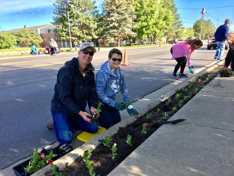 Volunteers make up much of the effort with Midland Blooms each year.