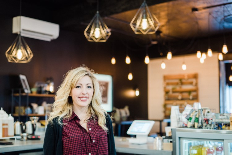 Renee Deckrow, owner of Live Oak Coffeehouse and art committee board member.