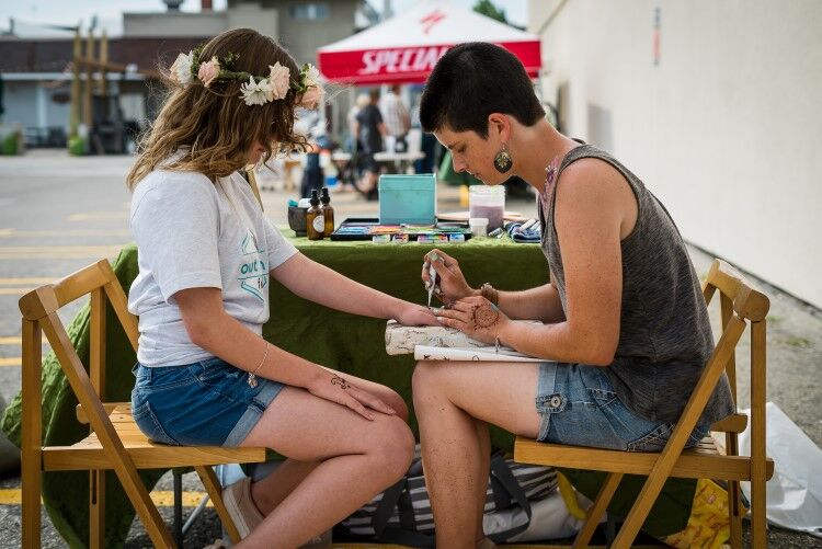 Henna body art compliments of Dancing Armadillos Body Art.
