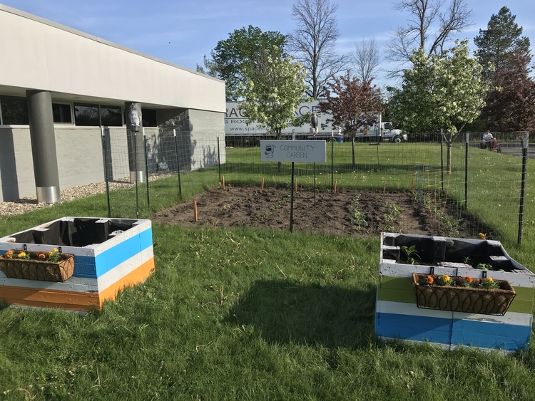 The newly built community garden at SPACE, Inc. in Midland.