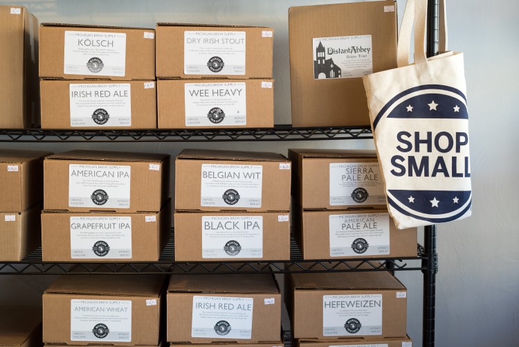 Some of the different styles at Michigan Brew Supply 