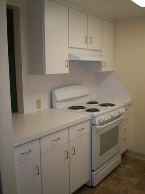 One of the updated kitchens in Washington Woods