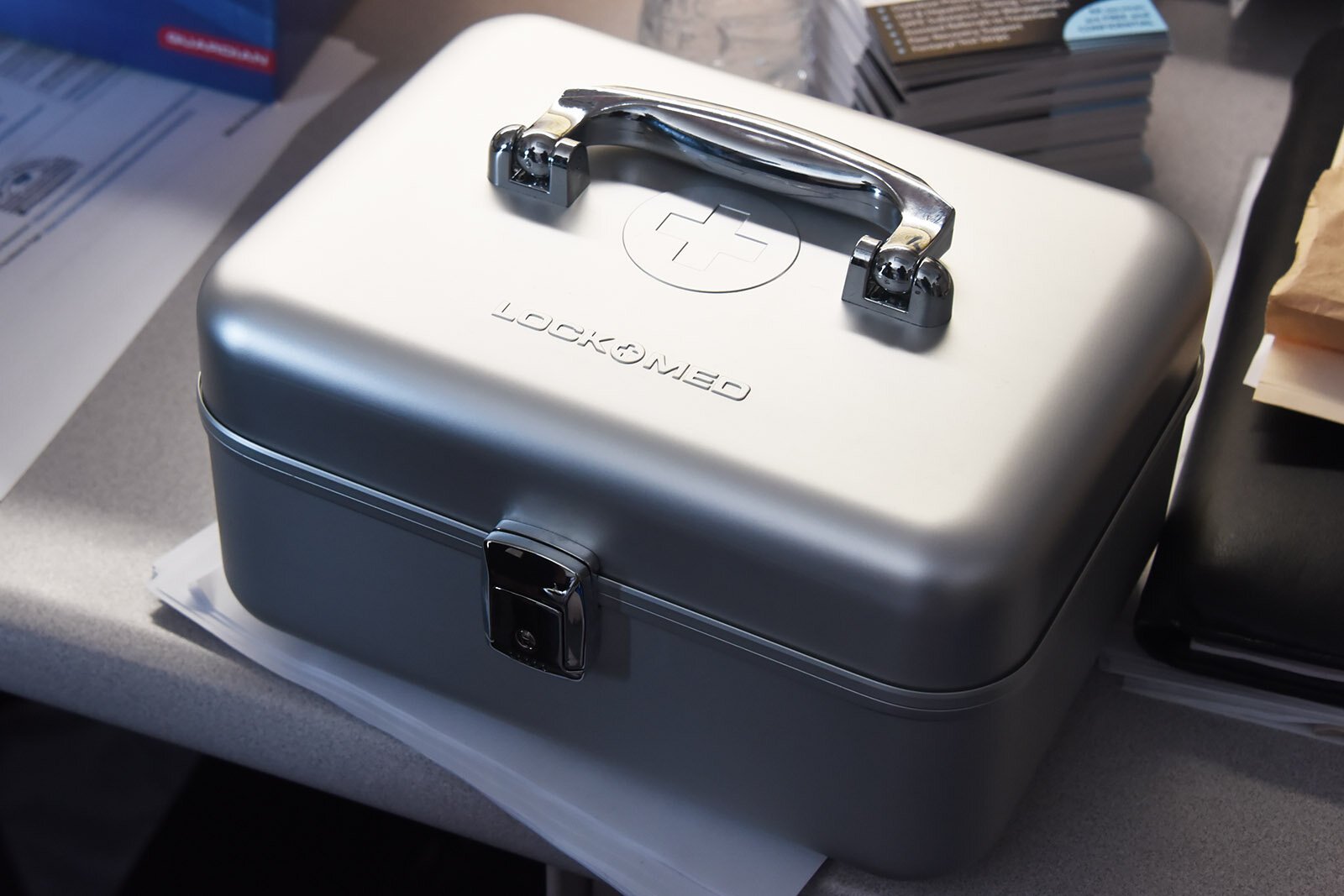 Lock boxes help securely store marijuana.