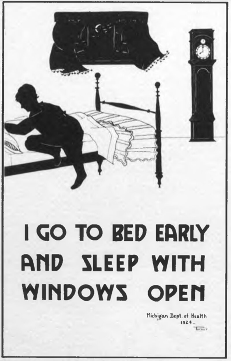 State of Michigan public health messaging from 1924.