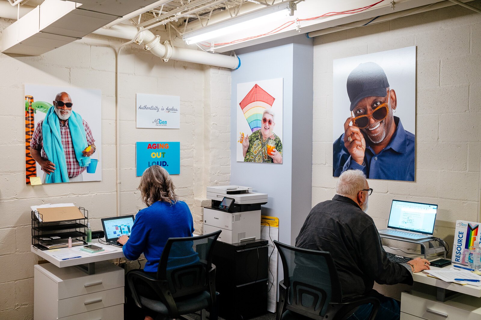 MiGen's office space/Senior Center at Affirmations.