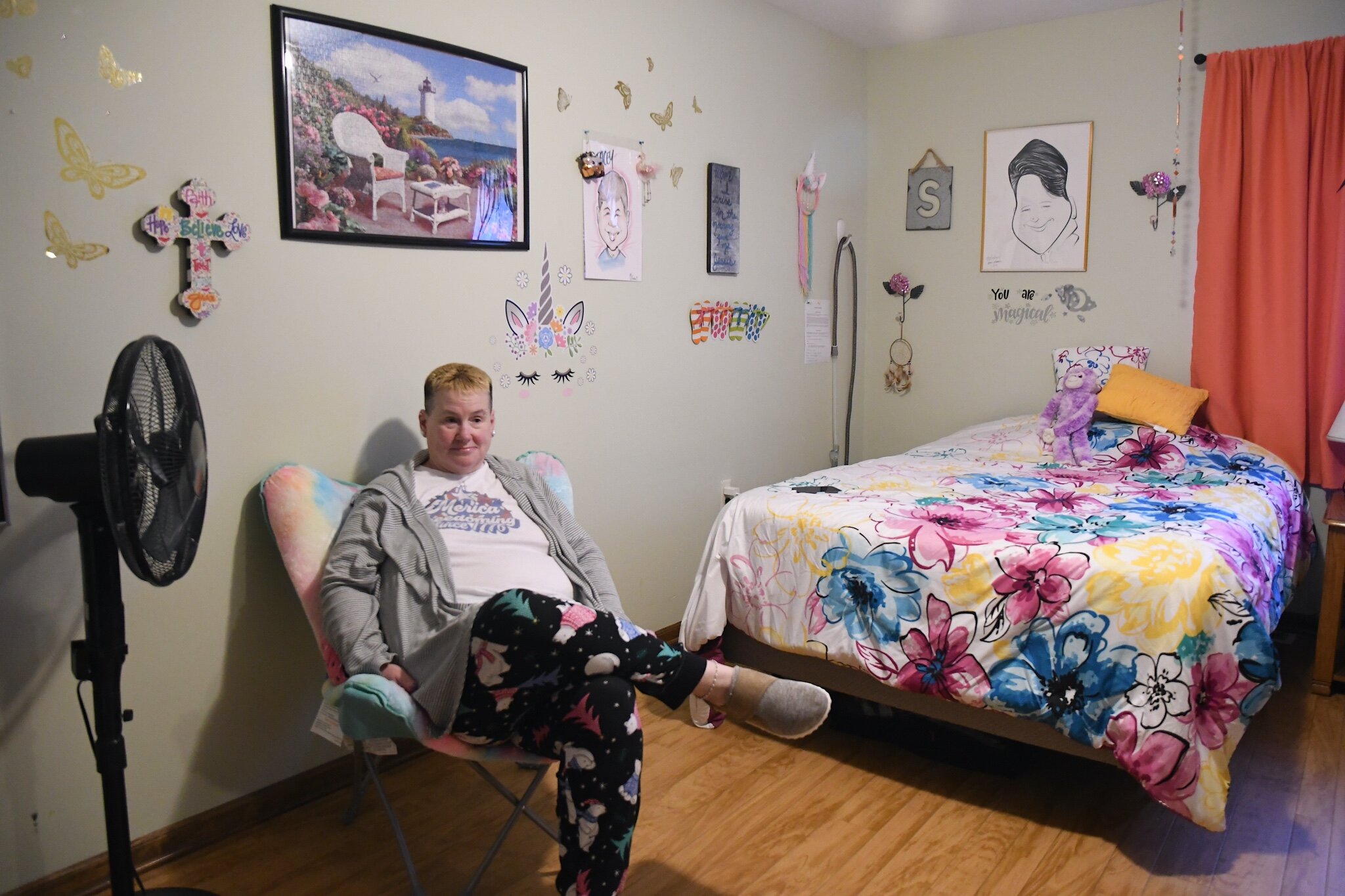 Stacy Jensen is a resident of a MOKA adult foster home in Allegan. MOKA provides residents person-centered, culturally competent, trauma-informed care that creates a culture of gentleness.