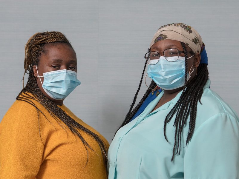 Katrina Jones and Janay Clark.