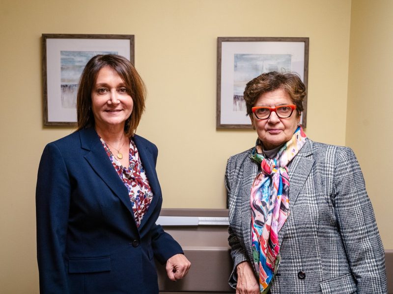 Susan Salhaney and Ewa Matuszewski at Judson Family Center in Warren.